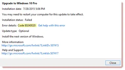 Windows 10 Installation & Installation Errors