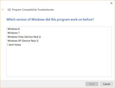 This program doesn't run on Windows 11 or Windows 10