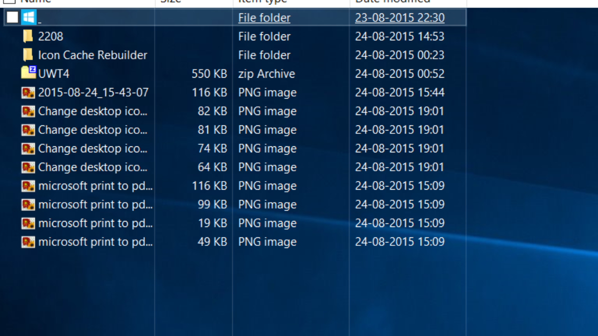 Change Desktop Icon Size And View To Details And List View In Windows 10