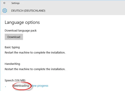 Change language of Cortana 3
