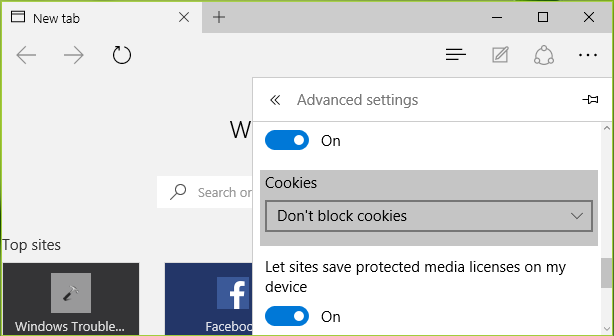 nteraction betwixt a spider web browser as well as a server asset a spider web page inward which the server sends Configure how Microsoft Edge treats Cookies