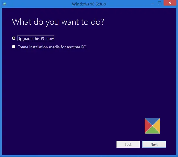 Use Media Creation Tool to Clean install or Upgrade to Windows 10