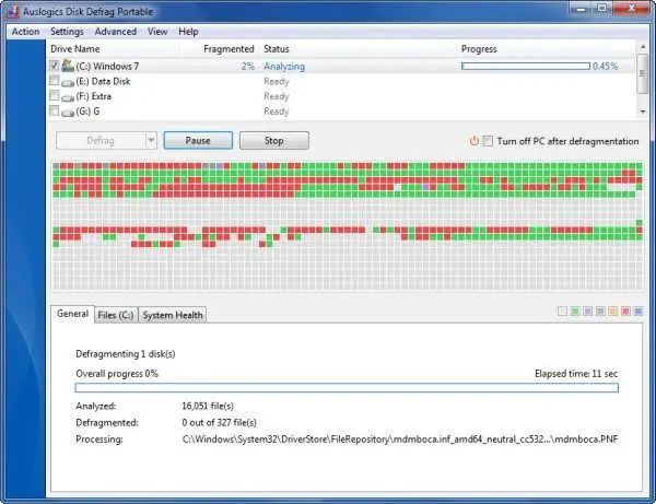 Auslogics Disk Defrag