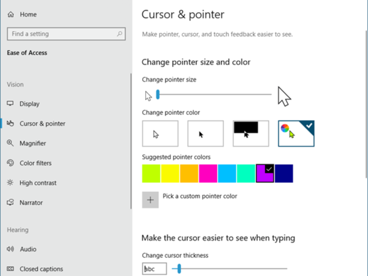 Change Mouse Pointer Color To Red Solid Black Etc In Windows 10