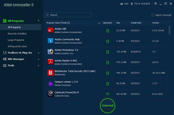 iObit Uninstaller