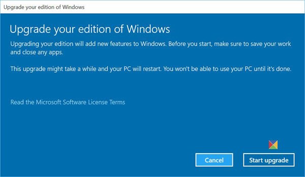 Upgrade from Windows 11/10 Home to Pro, Pro to Enterprise