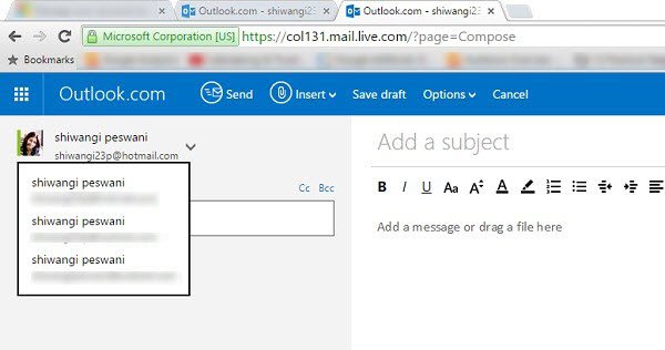 Outlook Email Alias