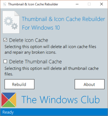 icon cache rebuilder windows 10