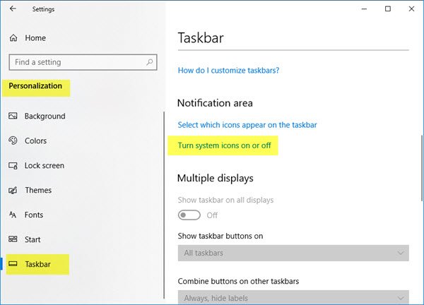 Volume icon missing from Taskbar in Windows 11 10 - 5