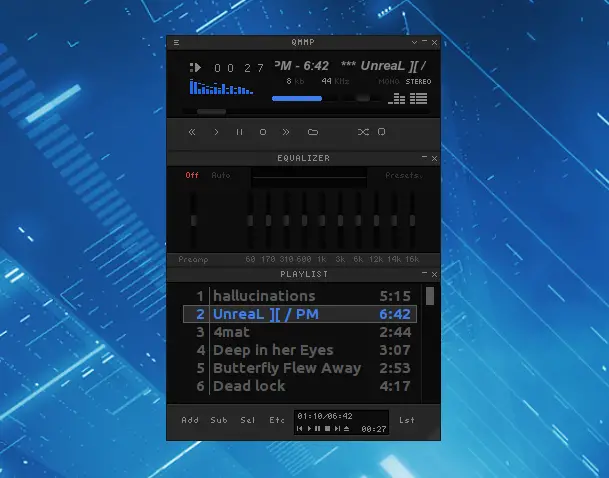 QMMP audio player