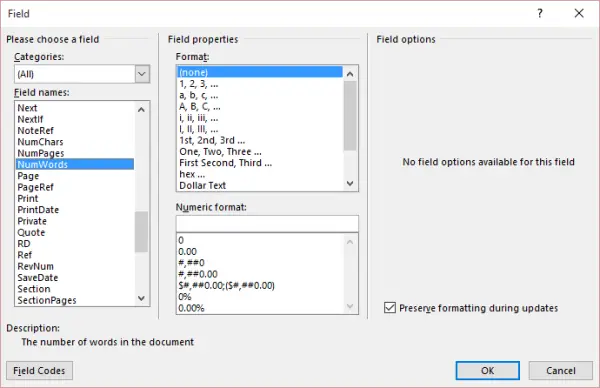 Microsoft word word count with coding - peerWas