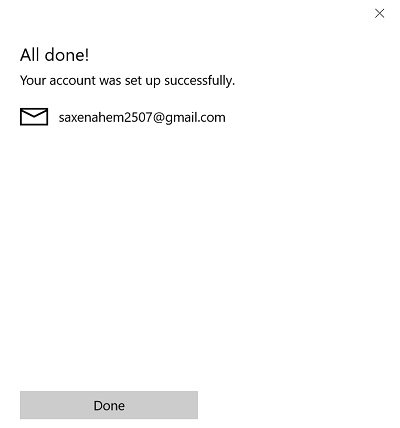 Google account complete