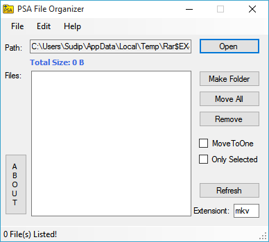 PSA File Organizer