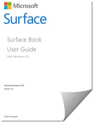 Surface Book and Surface Pro 4 User Guides