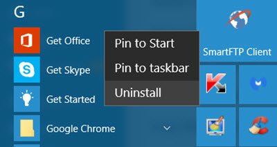 Disable or remove Get Office app notification in Windows 10
