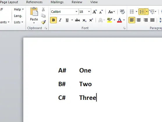 Customize Numbered List in Microsoft Word