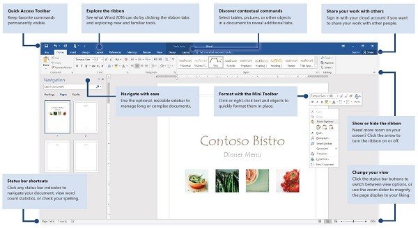 Microsoft Office 2016 Quick Start Guides