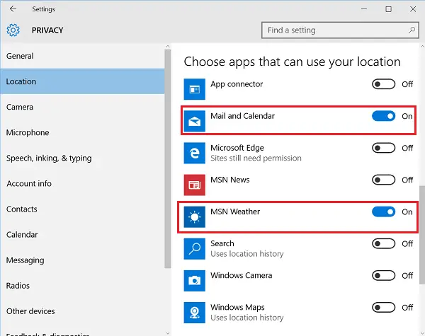 Display Daily Weather forecast in Windows 10 Calendar App