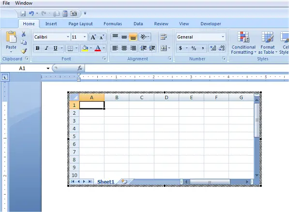 insert excel spreadsheet in word editable