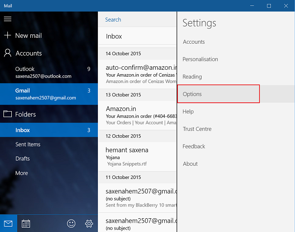 Disable Conversation View inwards Mail App inwards Windows 10 Mail app helps to automatically persuasion groups in addition to display all of the messages originating f Disable Conversation View inwards Mail App inwards Windows 10