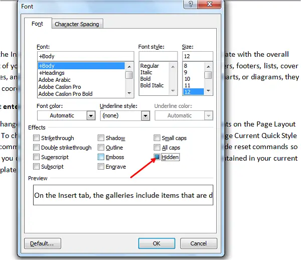 find hidden text in word 2010 find hidden text in word 2010