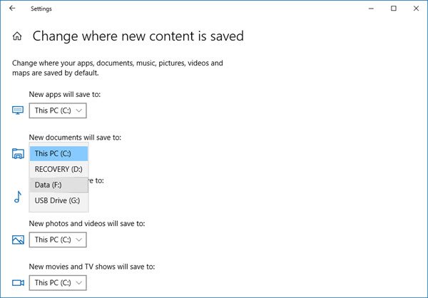 how to change screenshot destination folder in windows 10