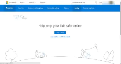 Set Up Family on Windows 10