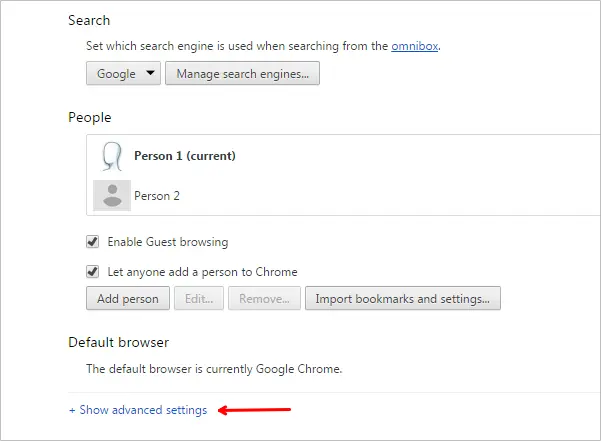 chrome tips and tricks advanced settings in Chrome