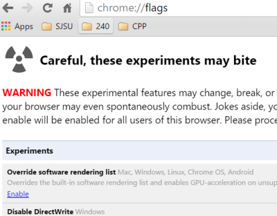 offline browsing in google chrome enable chrome flags