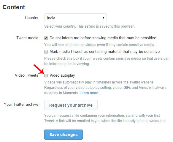 How to stop videos from playing automatically on Twitter