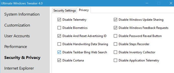 windows 10 privacy