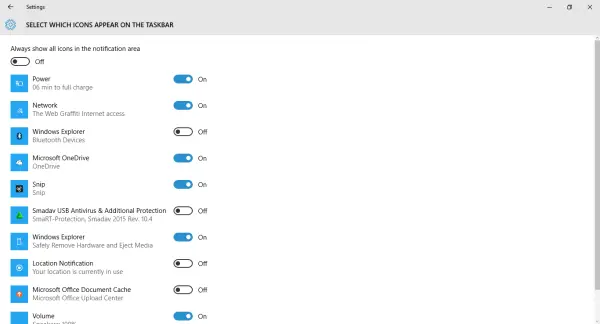 Customize Windows 10 taskbar