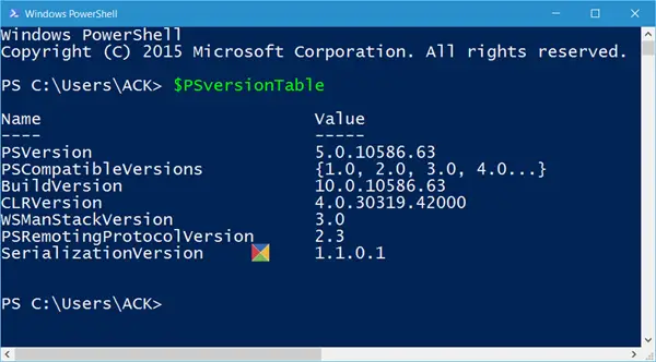 Check and update PowerShell version