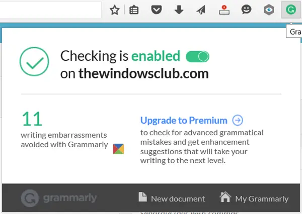 grammarly for firefox chrome