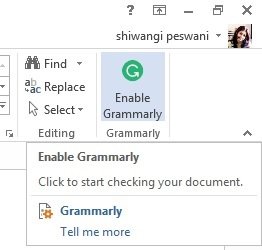 grammarly for outlook hotmail