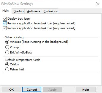 whysoslow settings