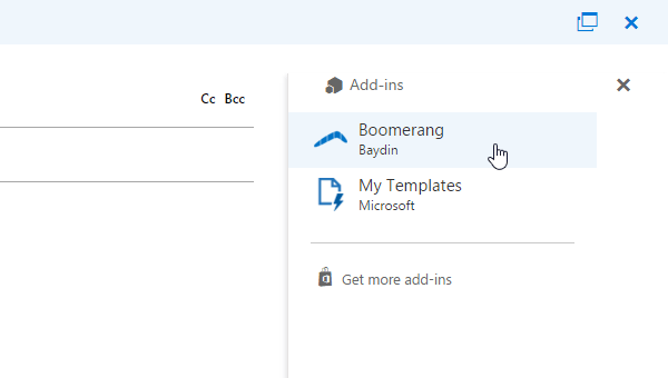 Boomerang on Microsoft Outlook