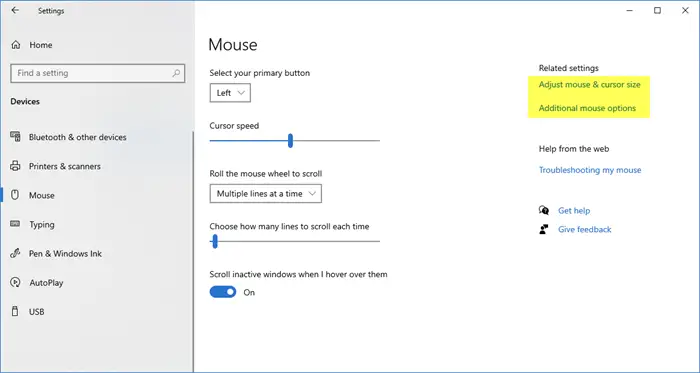 How to change mouse speed on Windows 11