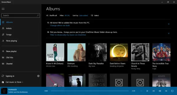VLC for Windows Store vs Groove Music app