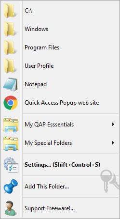 Quick Access Popup Manage frequently used files and folders easily - 18