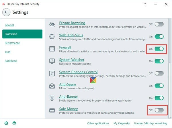 Turn Off Kaspersky Firewall Safe Money