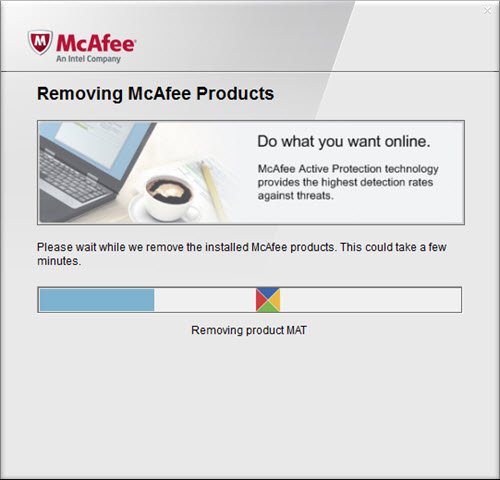 Run the McAfee Consumer Product Removal tool (MCPR)