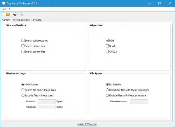 duplicate file eraser