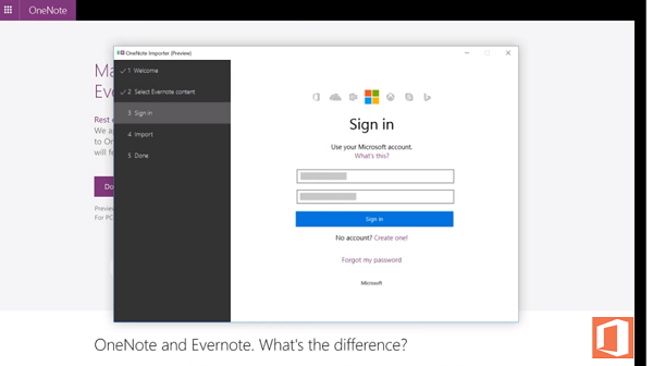 Migrate Notes from EverNote to OneNote using OneNote Importer Tool taking apps available inward the marketplace are Migrate Notes from EverNote to OneNote using OneNote Importer Tool