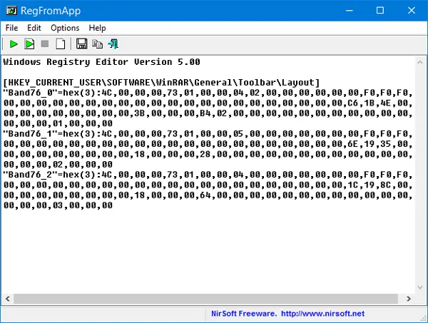 RegFromApp: monitor registry changes made by a program