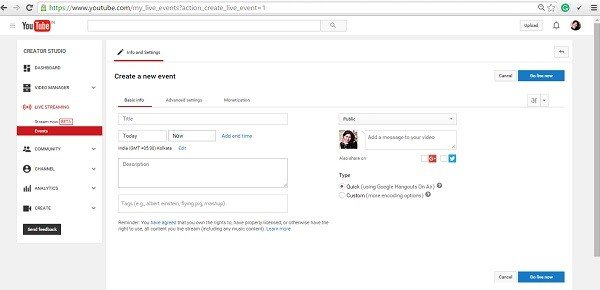 create screencast using youtube 2