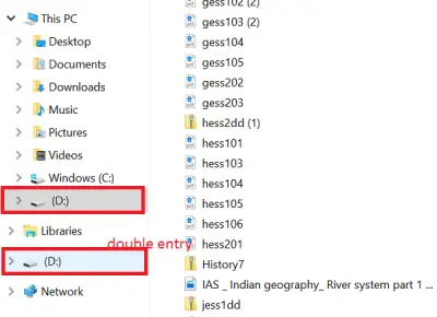 Remove duplicate Drive Letter entry from Explorer