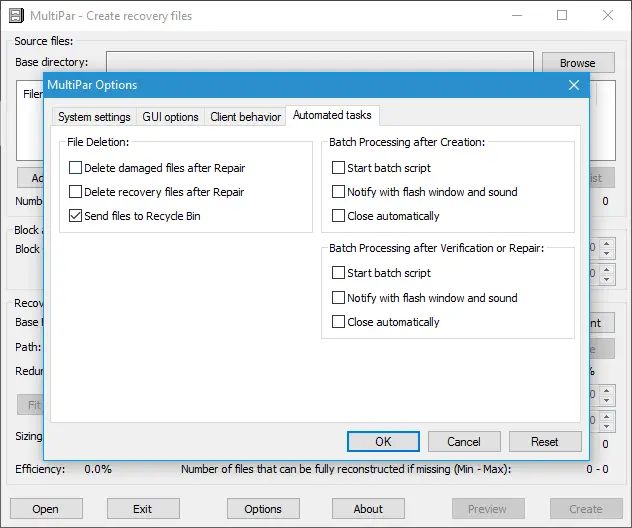 Protect your files and folders from deletion with MultiPar - 70