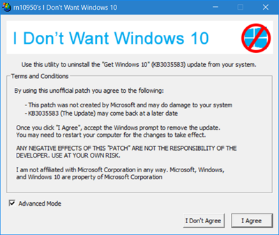 While non everyone wants to upgrade their Windows Operating System iii costless tools to block Windows 10 Upgrade: Never10, I Don’t Want Windows 10, GWX