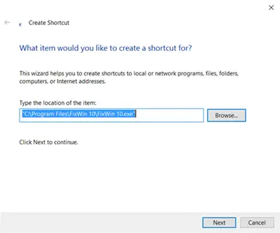 Create desktop shortcut 1